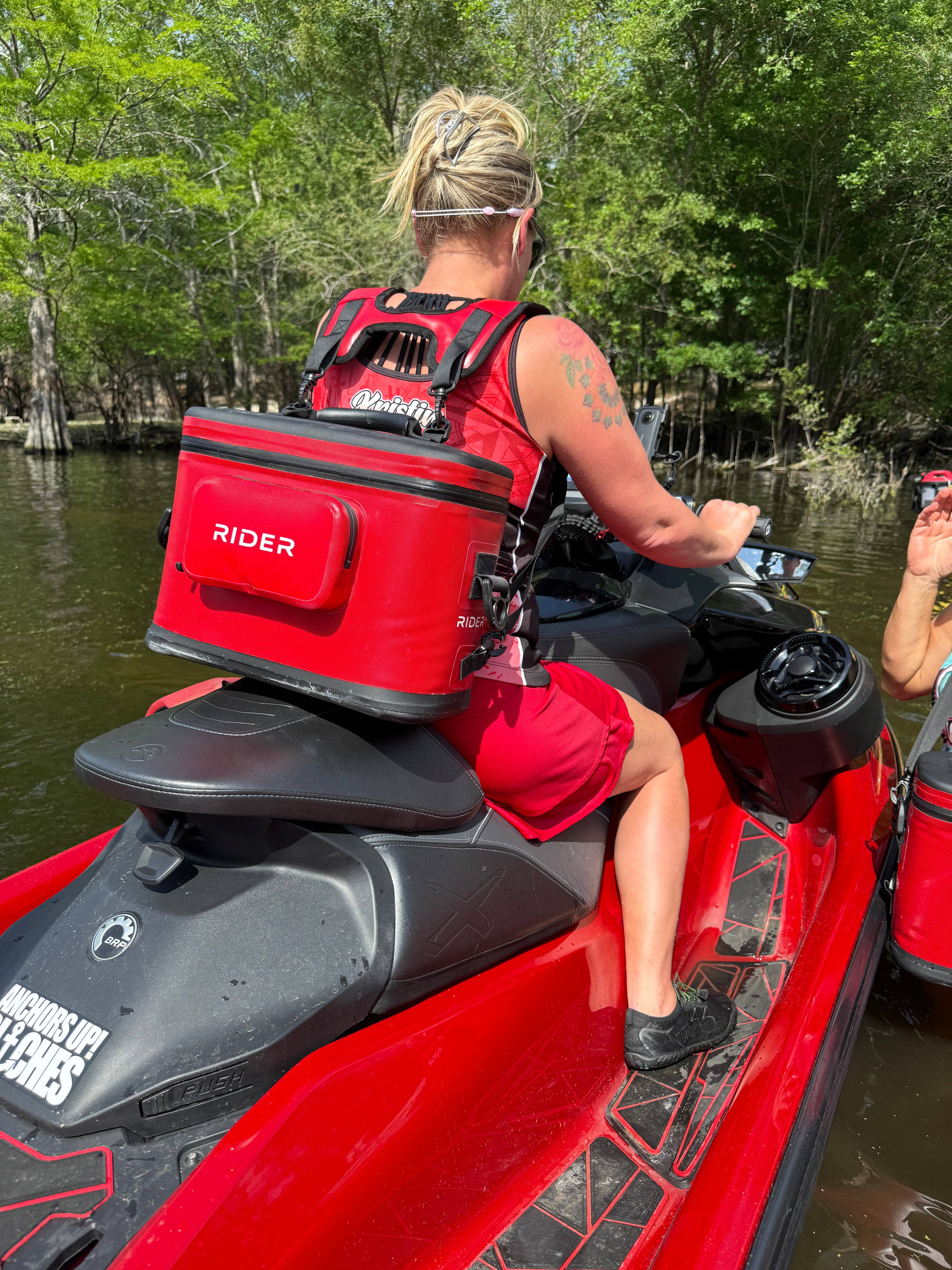 Rider Coolers, LLC - Wholesale Cooler/Cooler Bag - NEW RC102 Red 10 can jet ski cooler set of 214