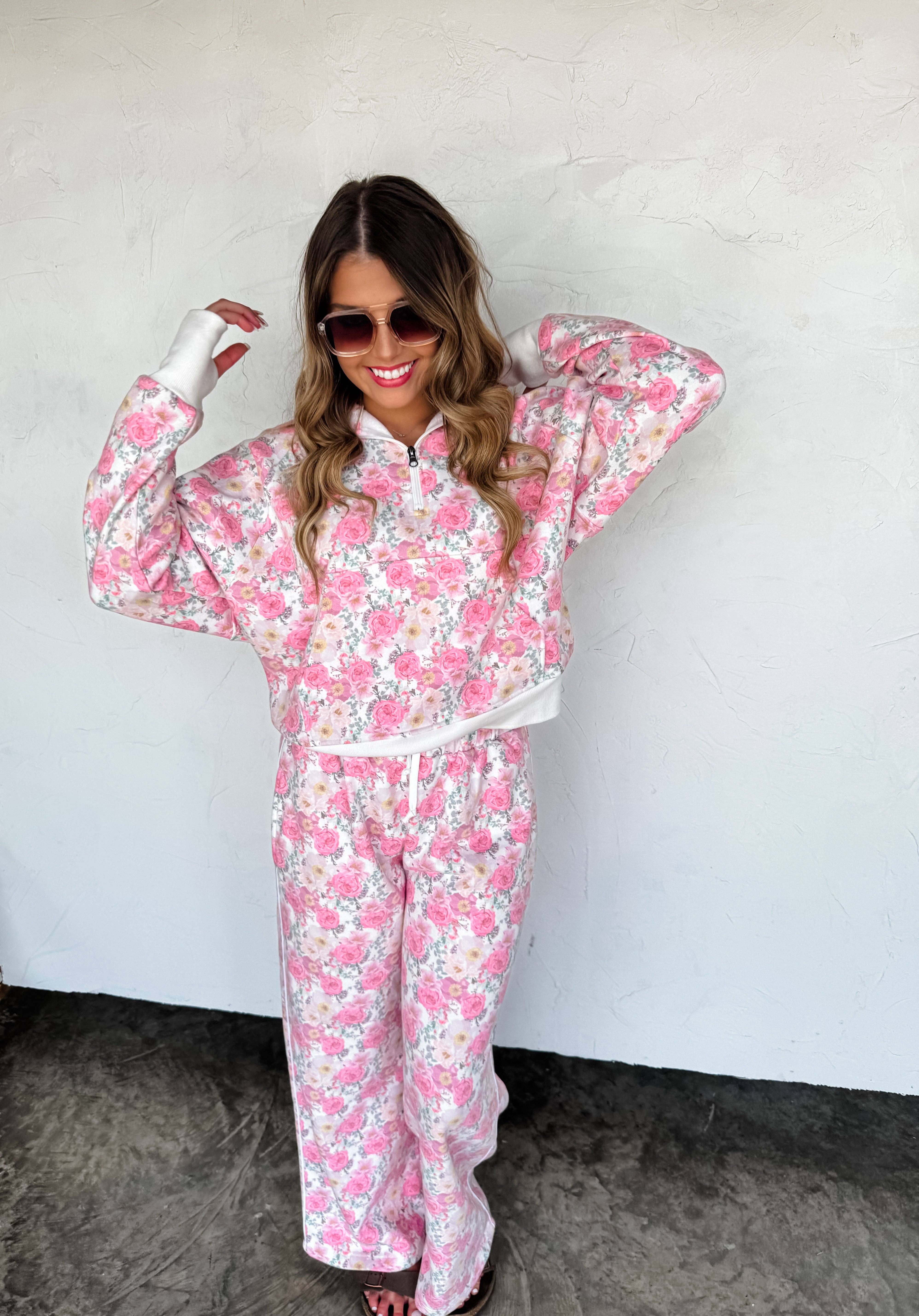 BLAKELEY - Wholesale Hoodie - Women's - FLORAL & CHEETAH EASY DOES IT PULLOVER5