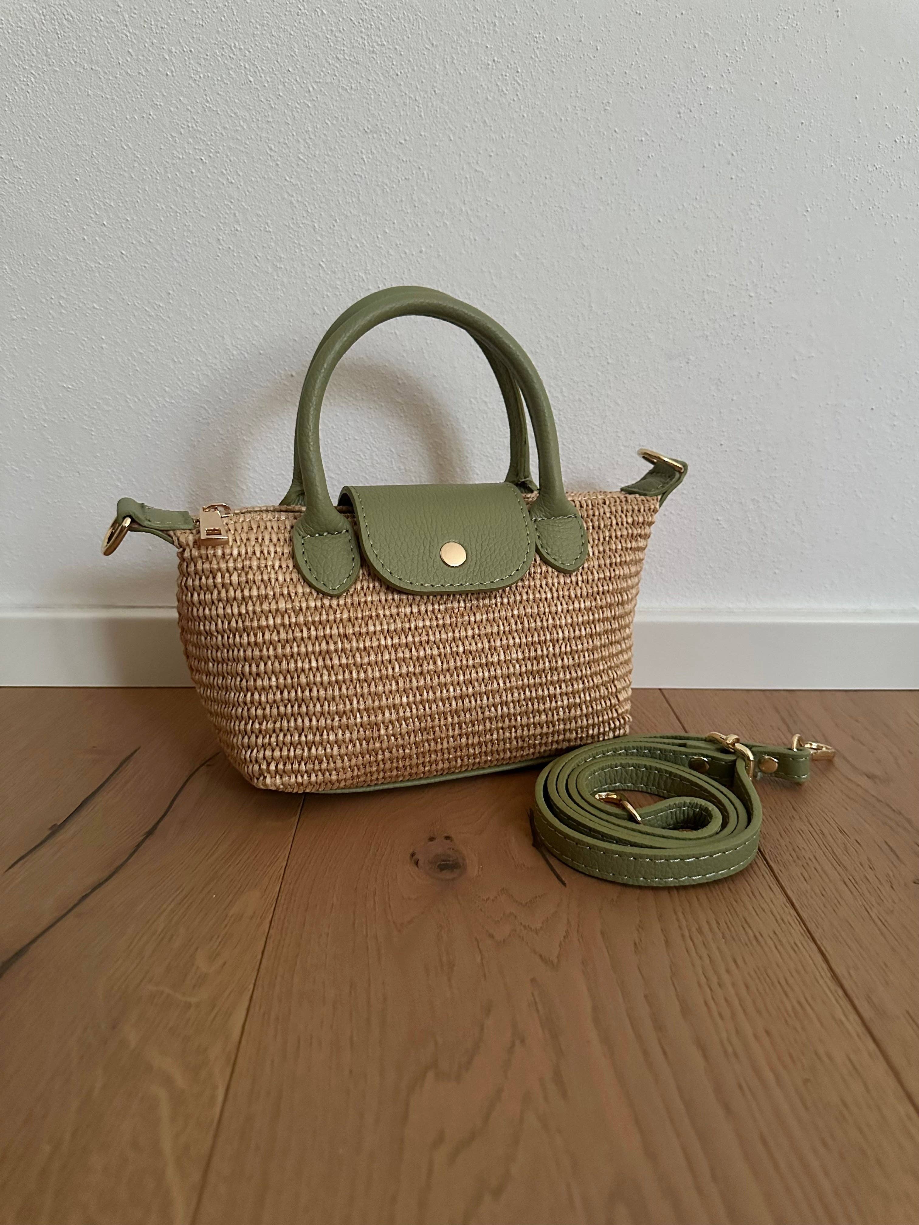 Zhade - Wholesale Shoulder Bag - Women's - CHERIE - raffia and genuine leather16