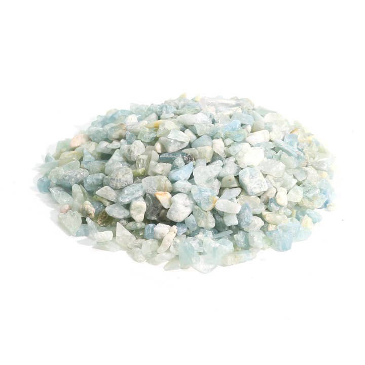 Aquamarine B Tumbled Stones - Semi Polished for wholesale by Stonebridge Imports