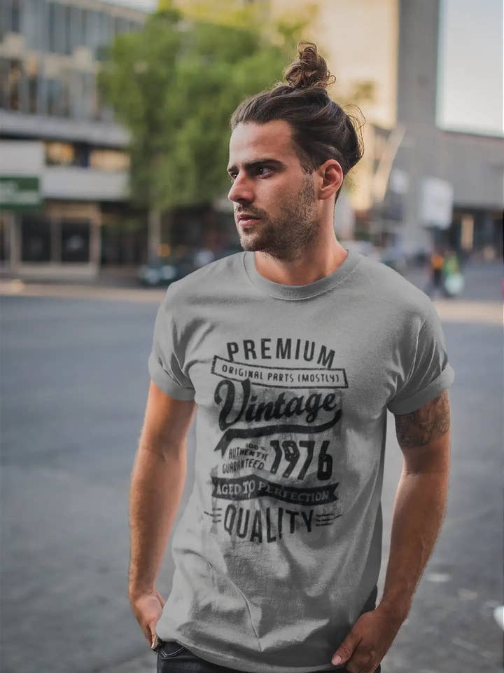 ULTRABASIC - Camiseta estampada para hombre de 1976, envejecida a la perfección, regalo de cumpleaños para venta al por mayor de ULTRABASIC