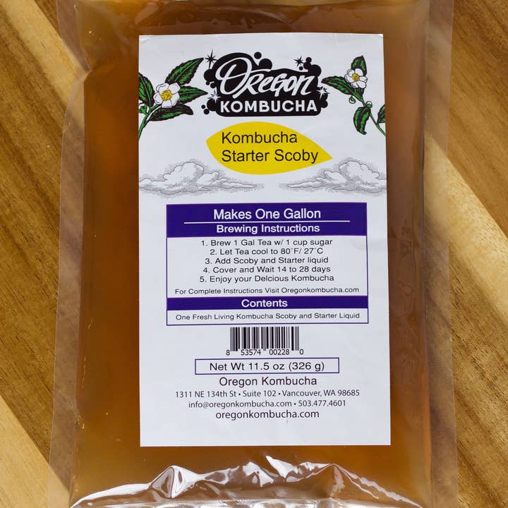 Oregon Kombucha - Wholesale Kombucha - Live Kombucha Culture - SCOBY and Starter Liquid, Guaranteed