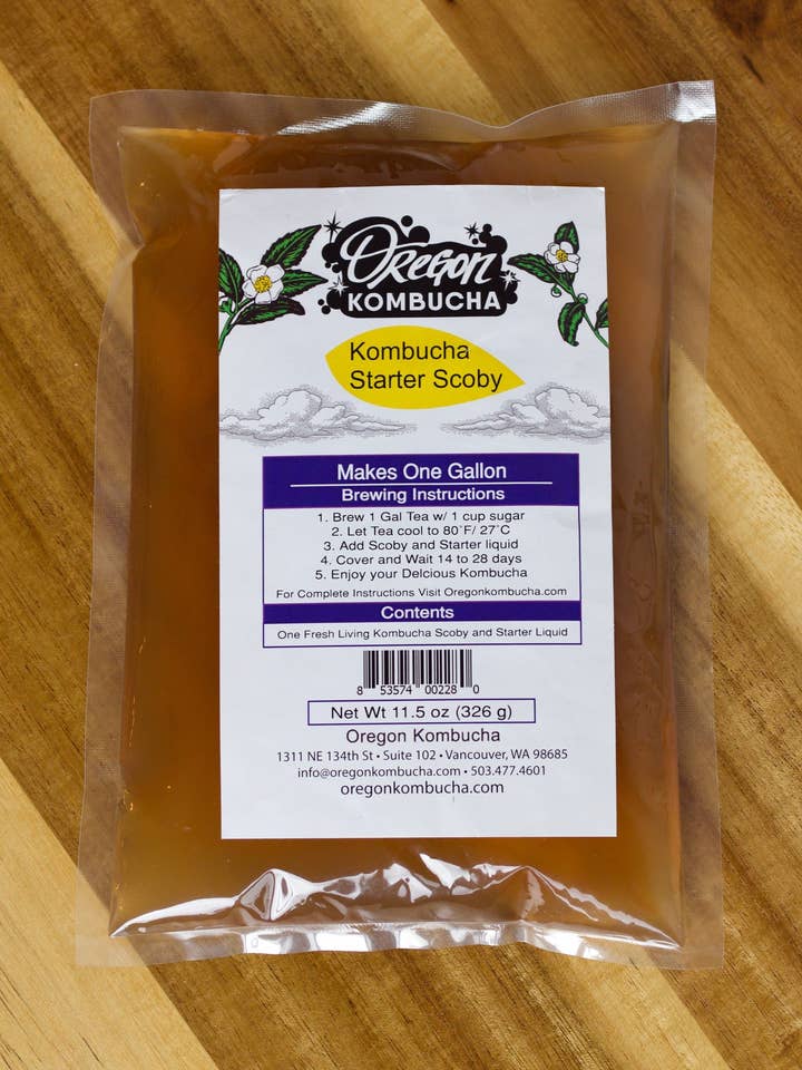 Live Kombucha Culture - SCOBY and Starter Liquid, Guaranteed for wholesale by Oregon Kombucha