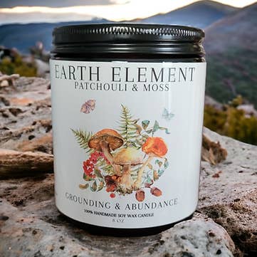 Earth Element Soy Candle for wholesale by Tangled in Thyme