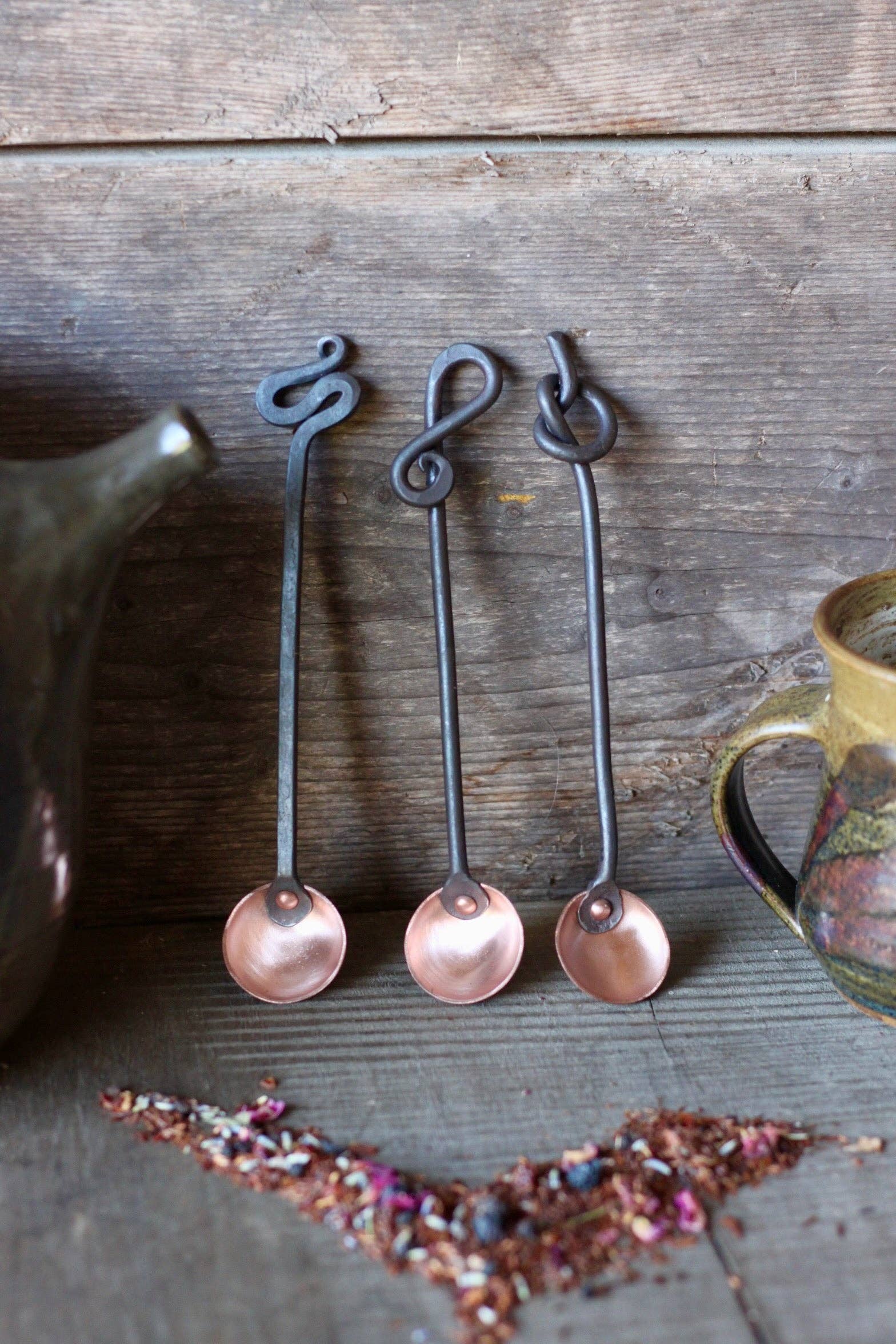 Wicks Forge - Wholesale Measuring Spoon - Copper and Steel Teaspoons (1 Tsp)3