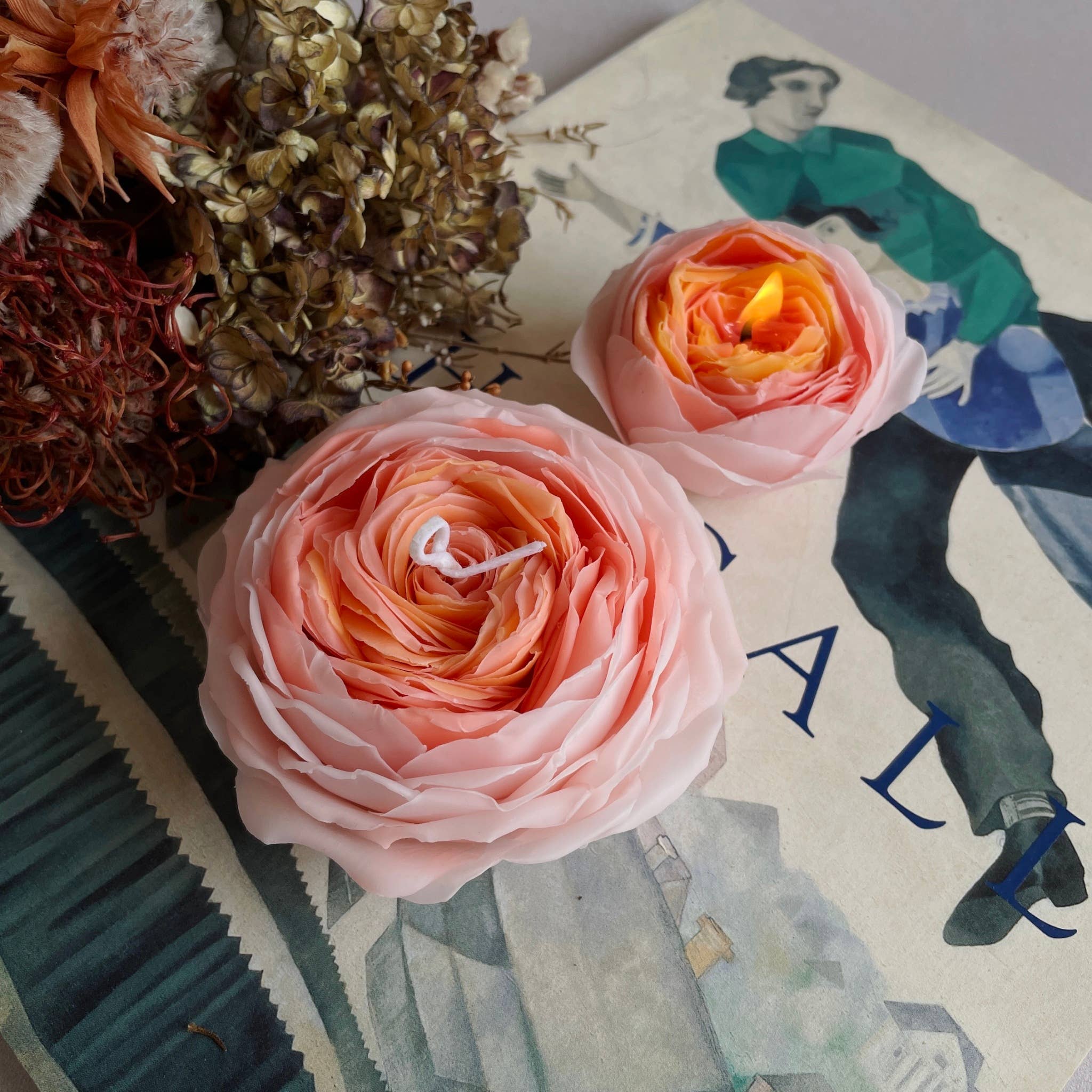 House of Shokunin - Wholesale Novelty Candle - Counter top decor, Gift Candle, Rose Candle, Rose Scented Candle, Wedding Candle, Party Candle, 2