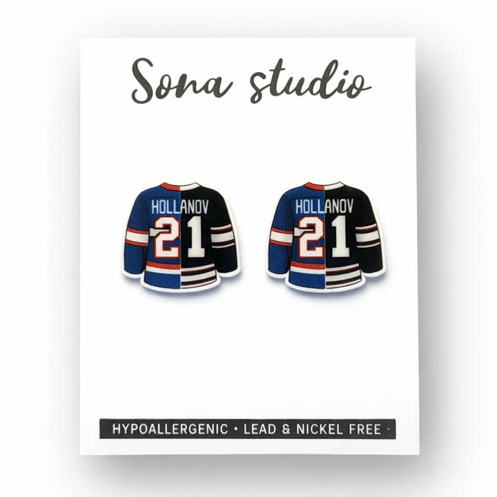 Hollanov Earrings (Heated Rivalry) for wholesale by Sona Studio