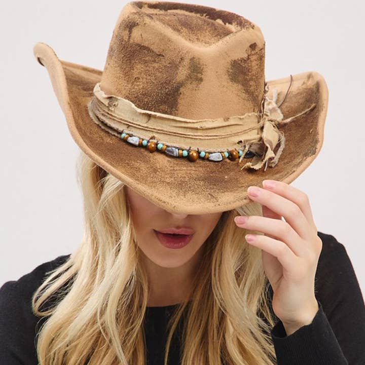 3AM BY H&D ACCESSORIES - Wholesale Cowboy Hat – Women’s - Vintage Versatile Shapeable Cowgirl MHH02435