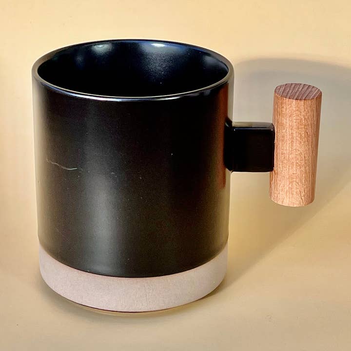 black japanese style ceramic mug for wholesale by Just Breathe Aroma
