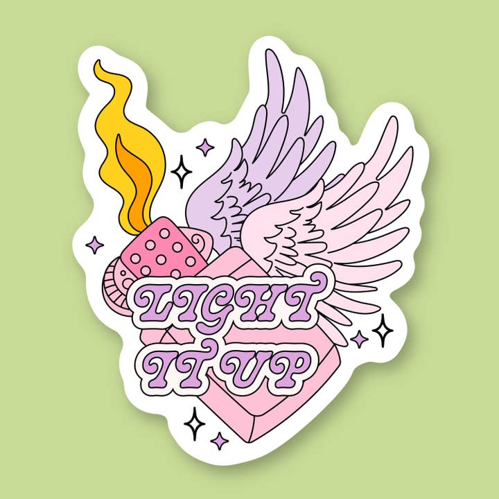 Sage and Virgo – wholesale Klistermärke – Light It Up, Crescent City, Popkulturbokklistermärke