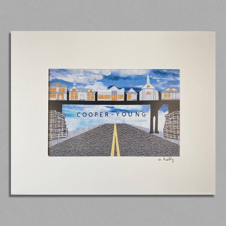 Cooper Young matted print 11x14 for wholesale by AnnaMade Designs