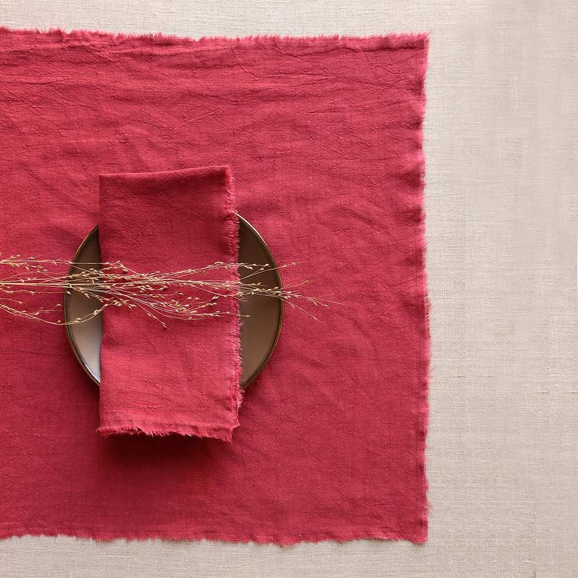 Giardino Segreto - Wholesale Dinner & Cloth Napkin - TORN Pure Linen Napkin8