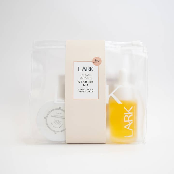 Kit de démarrage Clean Skincare : Sensible+Vieillissement pour la vente par LARK Skin Co.