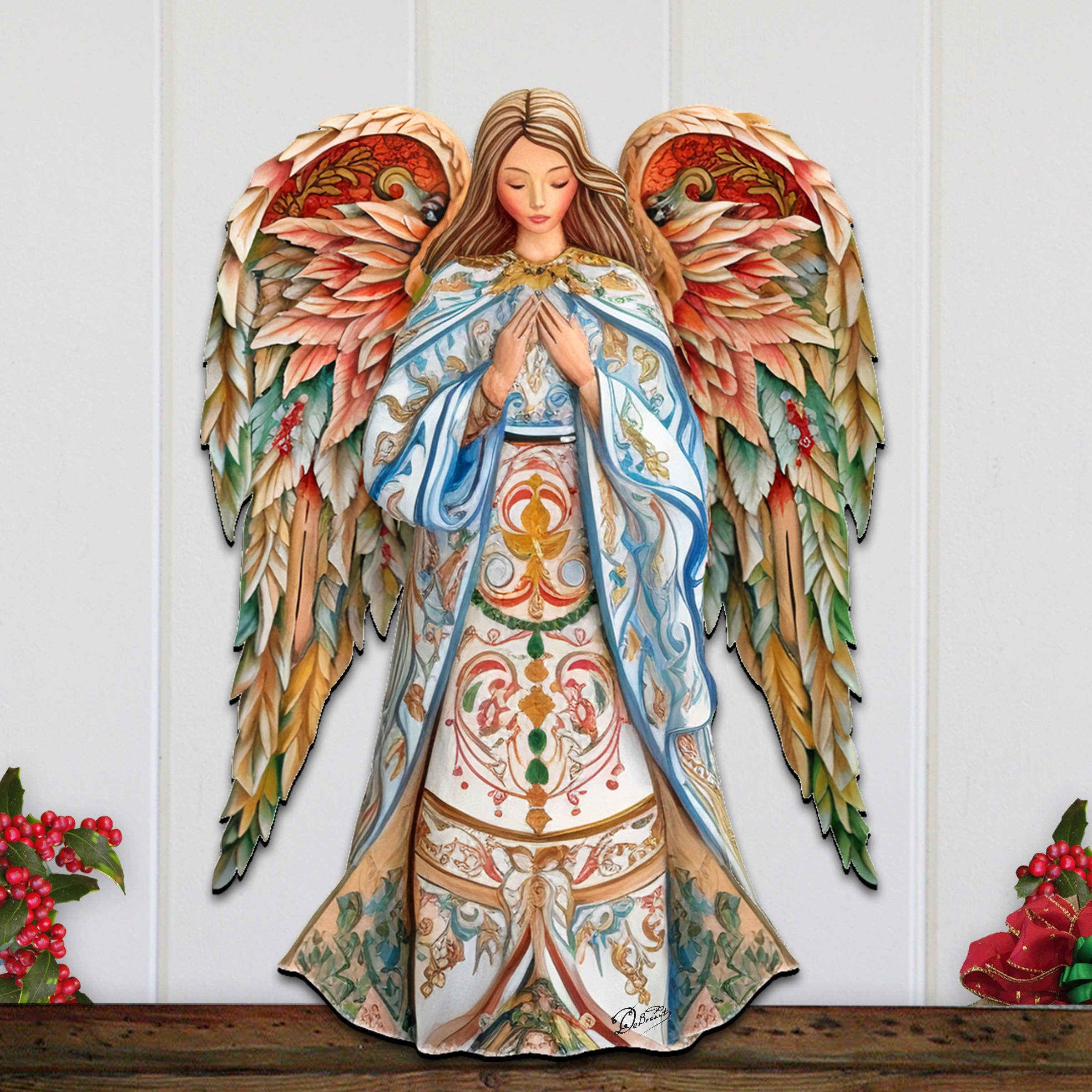 Designocracy - Wholesale Kerststaldecor - Elegante Angel of Hope vakantiedeurdecoratie Debrekht | Kerststal2