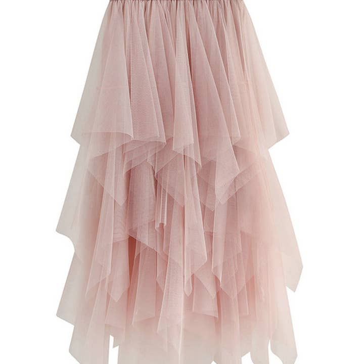 Asymmetric Ruffle Mesh Skirt and other Purchase Wholesale polyester mesh fabric. Free Returns & Net 60 Terms on Faire trending on Faire.