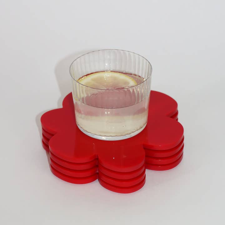 Vahz Studio - Wholesale Coasters - Coaster, Red (6pc)3