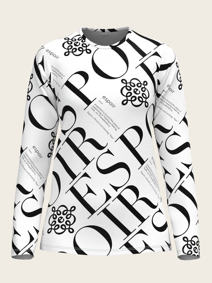 Camiseta deportiva de manga larga monocromática ESPOIR para venta al por mayor de Espoir Equestrian