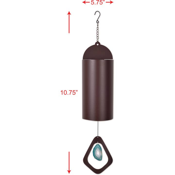 Sunset Vista Designs - Wholesale Wind Chime - Wind Bell Blue Agate L - 95403