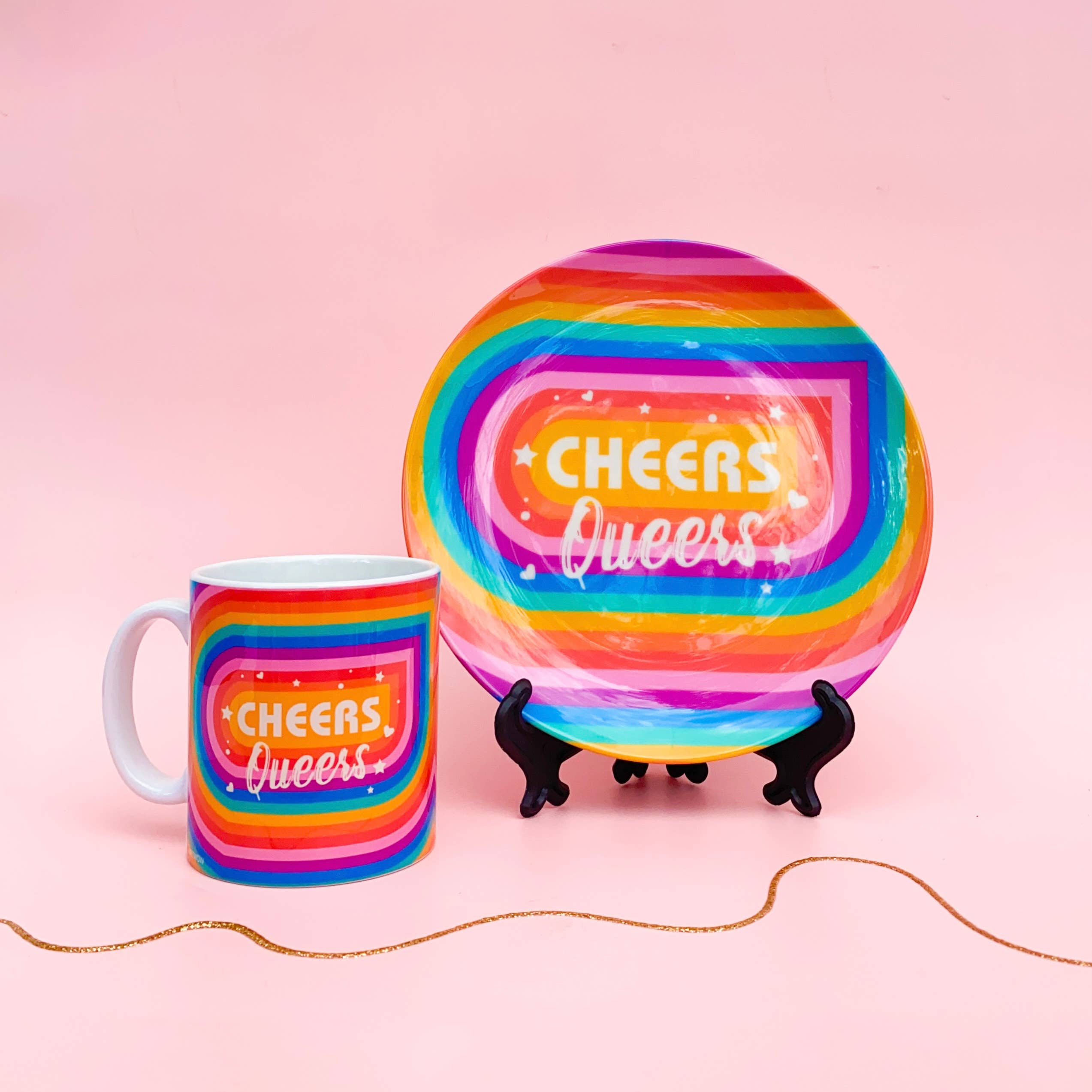 ART WOW - Wholesale Coffee Mug - Mugs 'Cheers Queers - Pride Rainbow June9