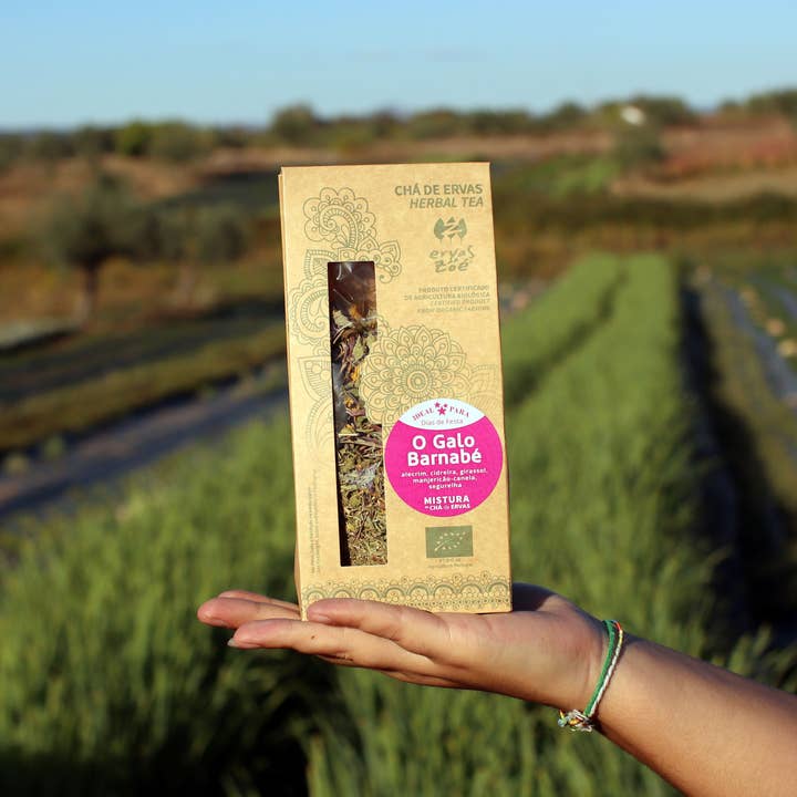 42. Miscela di erbe «Barnabas Rooster» Bio 40g per la vendita all'ingrosso da parte di Ervas da Zoé