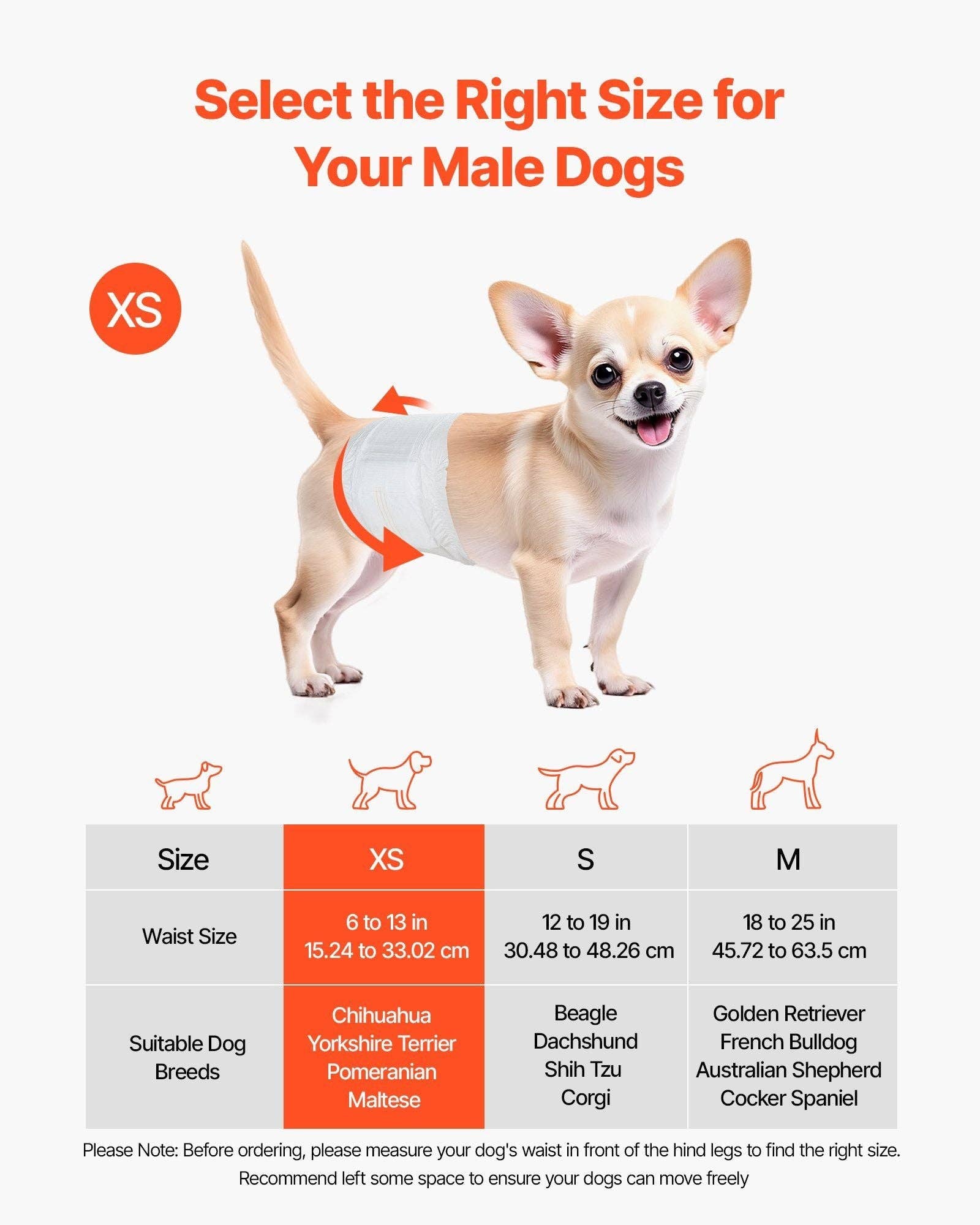 Naomi's Happy Place Shop – Großhandel Windel für Haustiere – Hund – Einweg-Hundewindeln für Rüden, super saugfähig, Größe XS, 96 Stück1