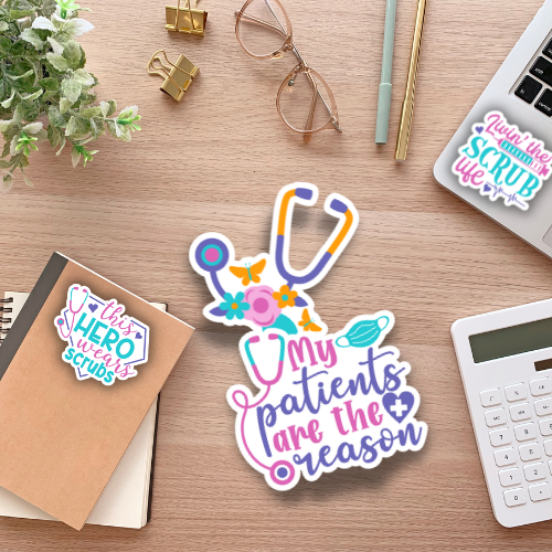 Forest Crafts – Engroshandel Klistermærke – sygeplejerske, NHS, Medicinske klistermærker, Healthcare1