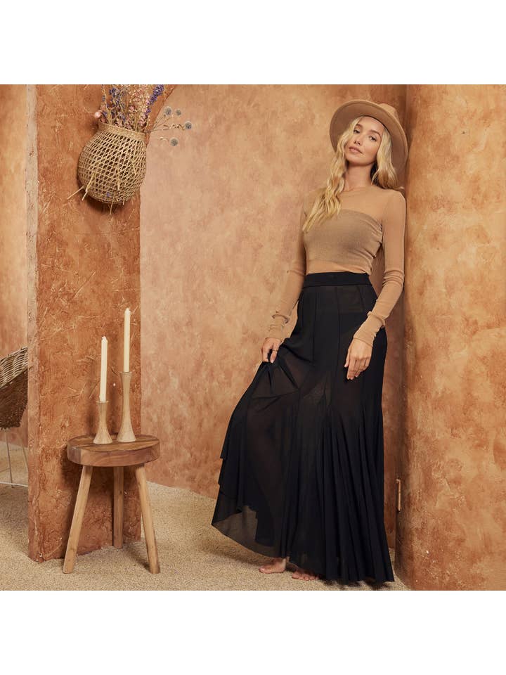 Bluivy - Wholesale Skirt – Women’s - VERSATILE MESH MAXI SKIRT14