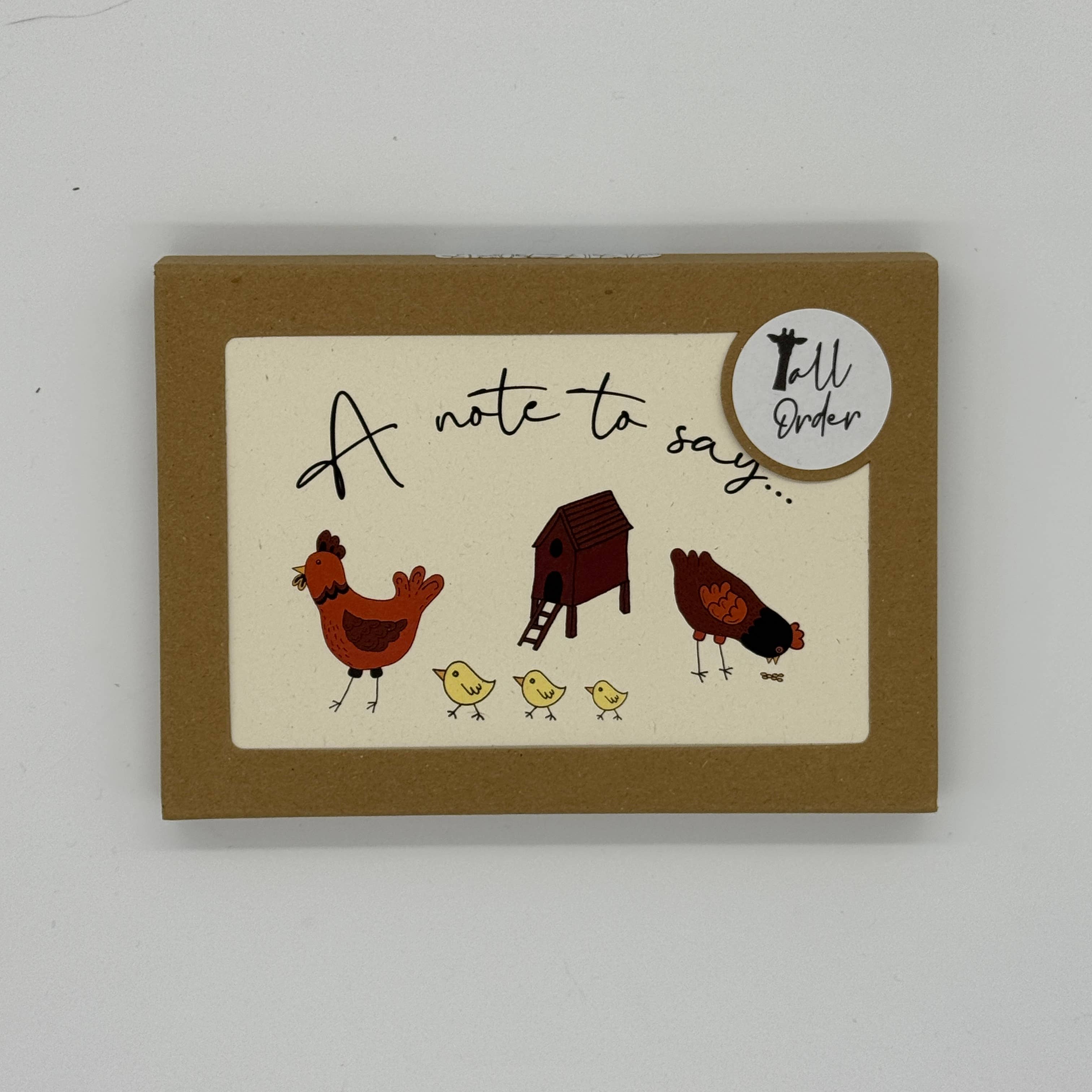 Tall Order - Wholesale Stationery/Notecard Set - Chicken Note Card Pack - multipack of blank cards with hens3