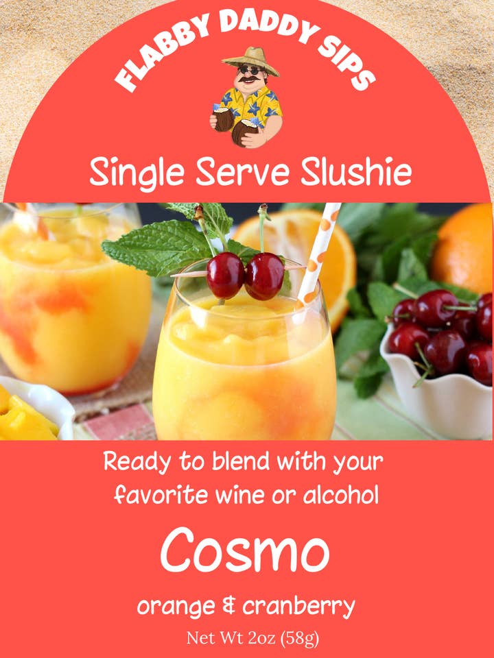 Cosmo Single Serve Slushie Mix för wholesale av Flabby Daddy Sips