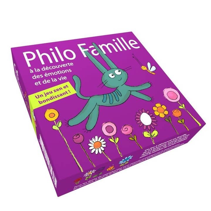 Philo Family Game - 54 Cards Bell Box (Purple) for wholesale by Editions PourPenser