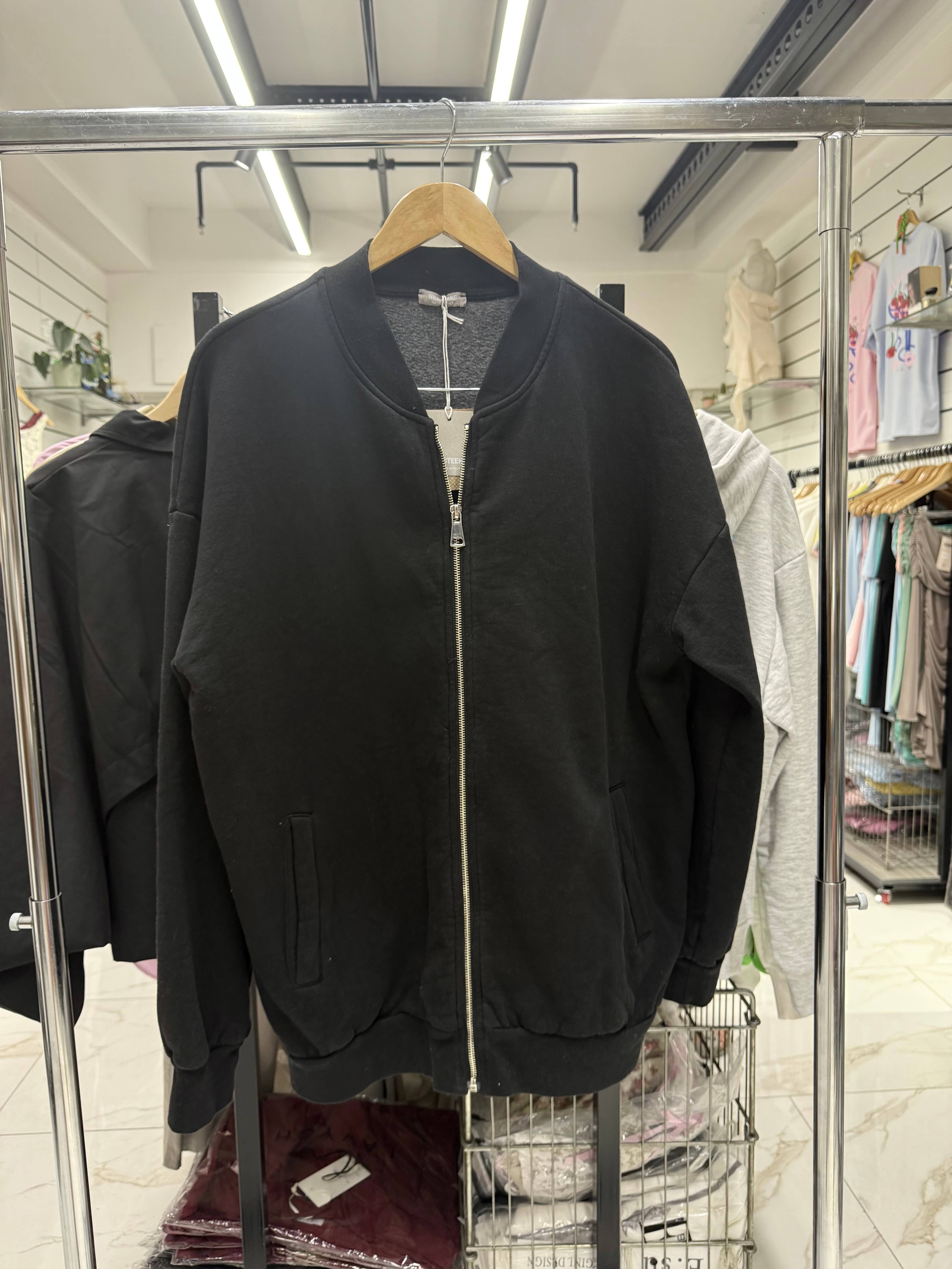 Chilli Girl Collection - Wholesale Sweatshirt - Women's - Oversize bomber style fleeced zip sweatshirt 0