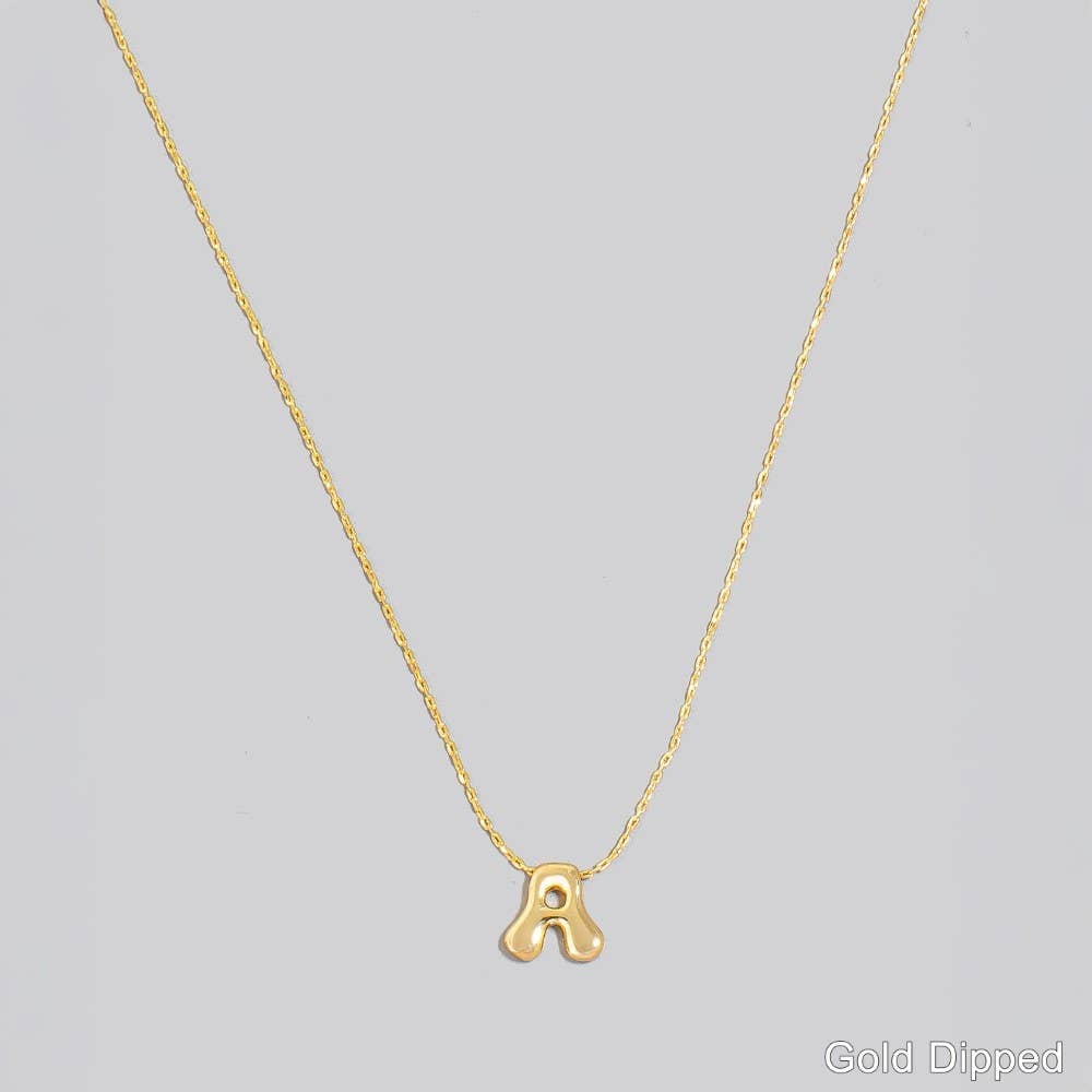 The Looks by Fame Accessories – Colar pingente/pendente por atacado – Colar com Pingente de Letra Inicial Banhado a Ouro5