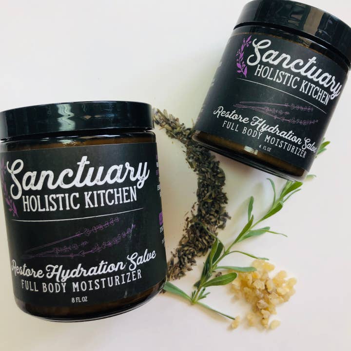 8 oz - Hydration Salve Restore for wholesale by Sanctuary Holistic Kitchen