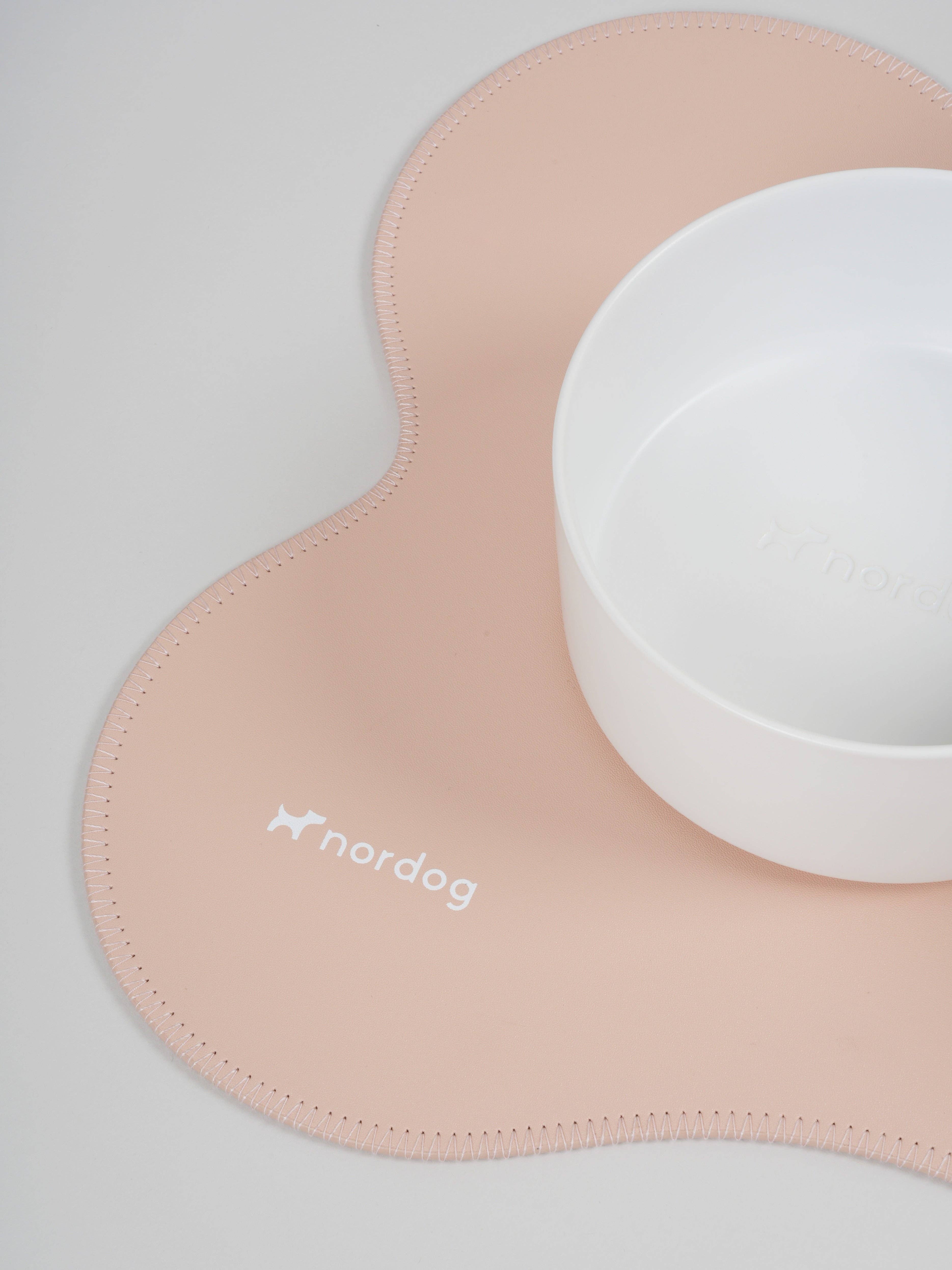 Nordog - Wholesale Pet Food Mat - Dog - Placemat for dog bowls (blush)1