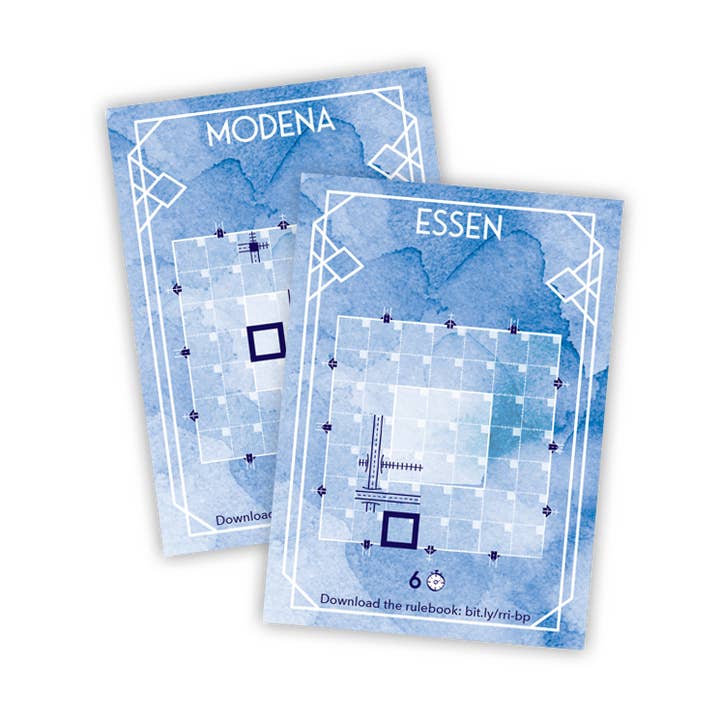 Railroad Ink Challenge - Promo Modena Essen Blueprint Card for wholesale by Horrible Guild