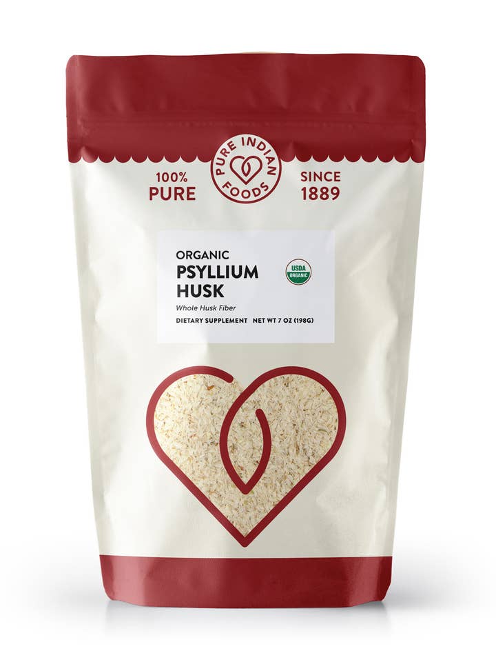Organic Psyllium Whole Husk Fiber - 7 oz for wholesale by Pure Indian Foods