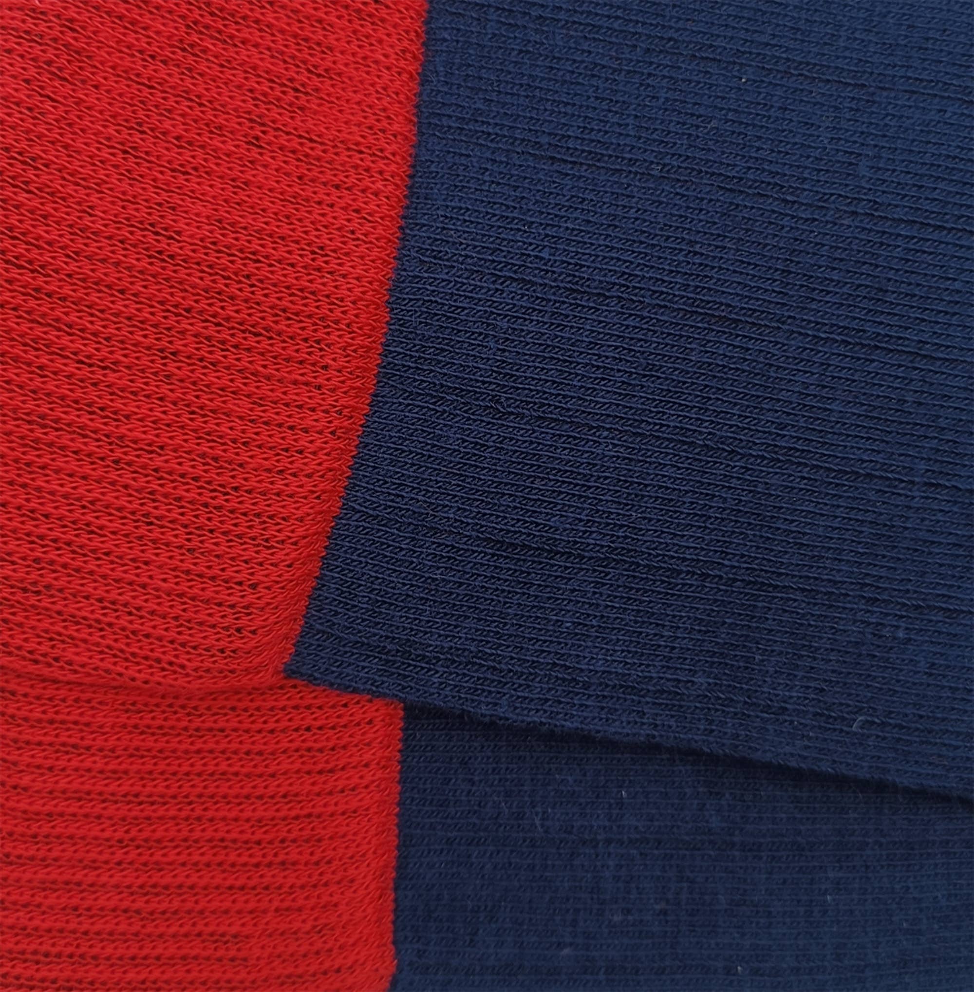 navy red MissCalcetin Low Cane Ribbed Marine-Red for wholesale on Faire2