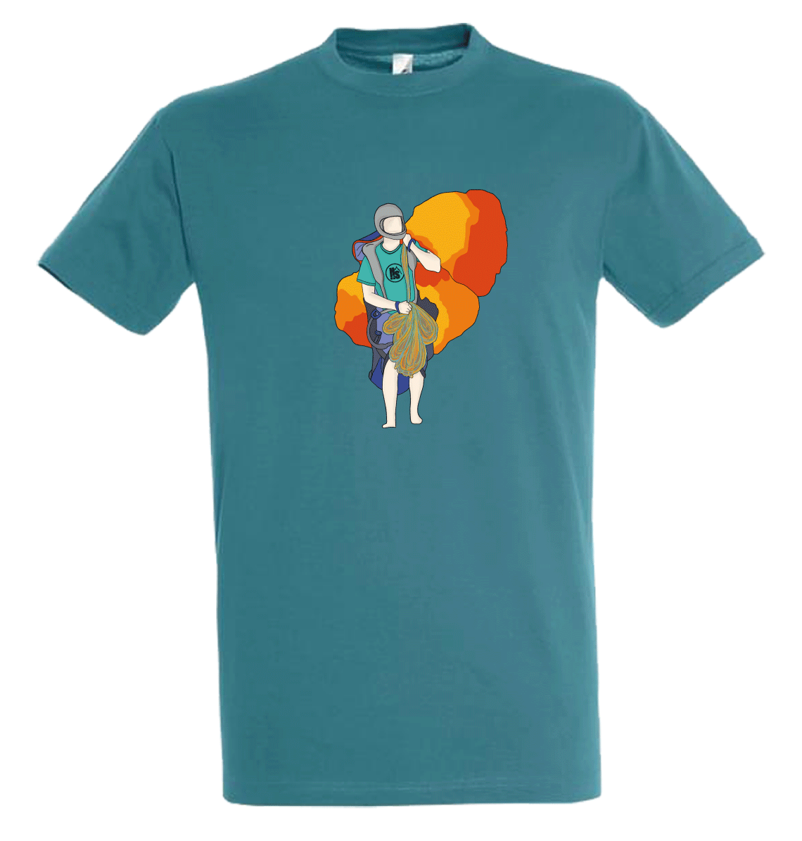 Hot Savoie 74 – Großhandel T-Shirt mit Siebdruck – Herren – Gleitschirm-T-Shirt für Herren7