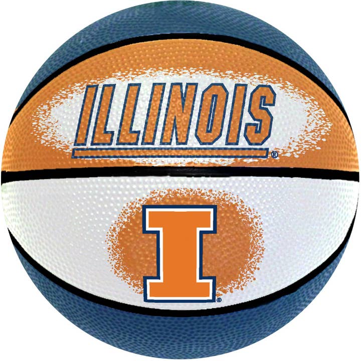 Mini basket-ball de 7 po de la NCAA Illinois Fighting Illini pour la vente par Gulf Coast Sales