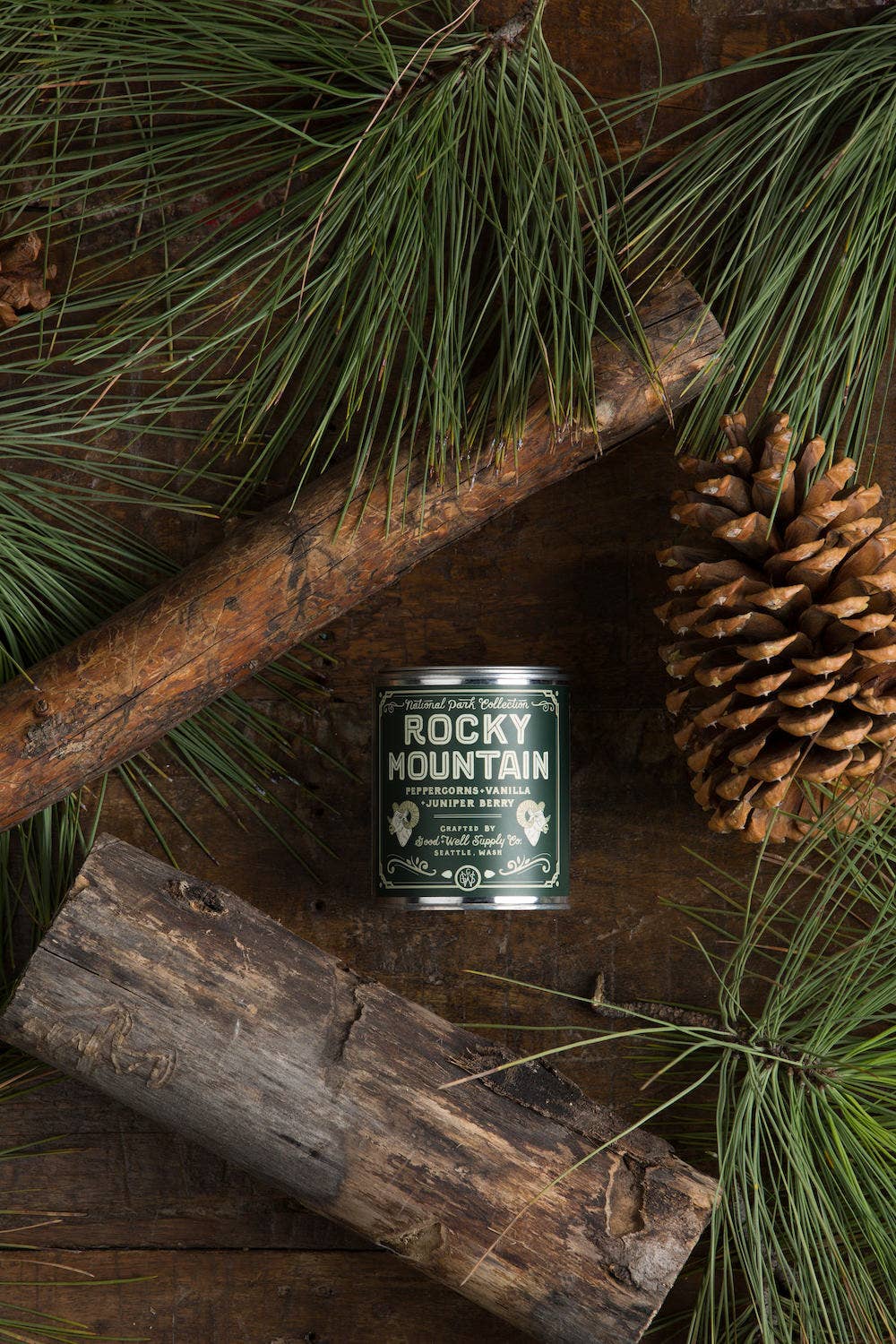 Good & Well Supply Co. - Wholesale Jar/Filled Candle - Rocky Mountain National Park Candle3