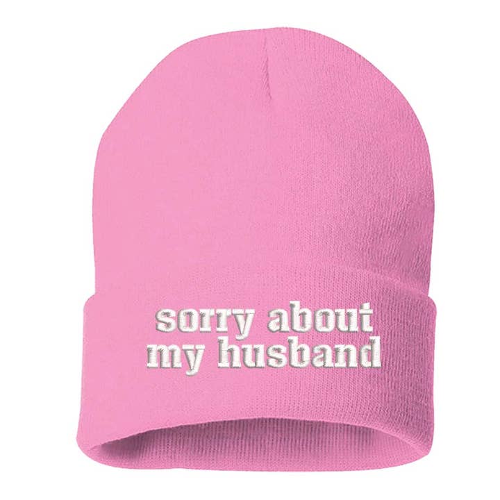 Sorry About My Husband Beanie for wholesale by DSY Lifestyle