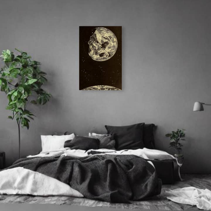 Moon Story Canvas Print - Apothecary Art for Home or Office - Apothecary Decor for wholesale by Print Pothecary