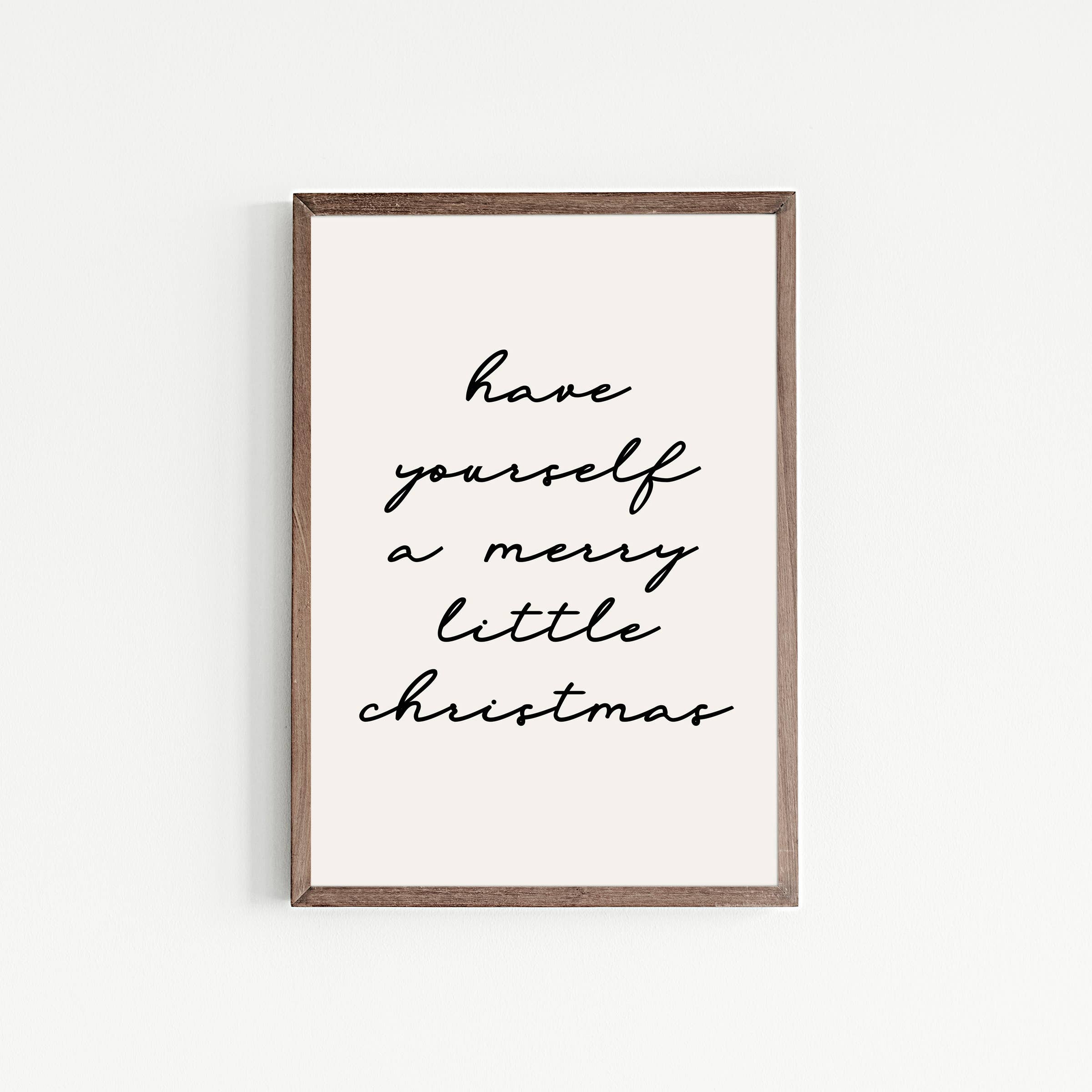 KIKIANDNIM - Wholesale Christmas Wall Art - Merry Little Christmas Wall Art Print | Christmas Home Decor3