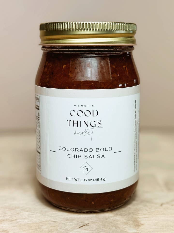 Colorado Bold Chip Salsa for wholesale by Wendi’s Good Things Market