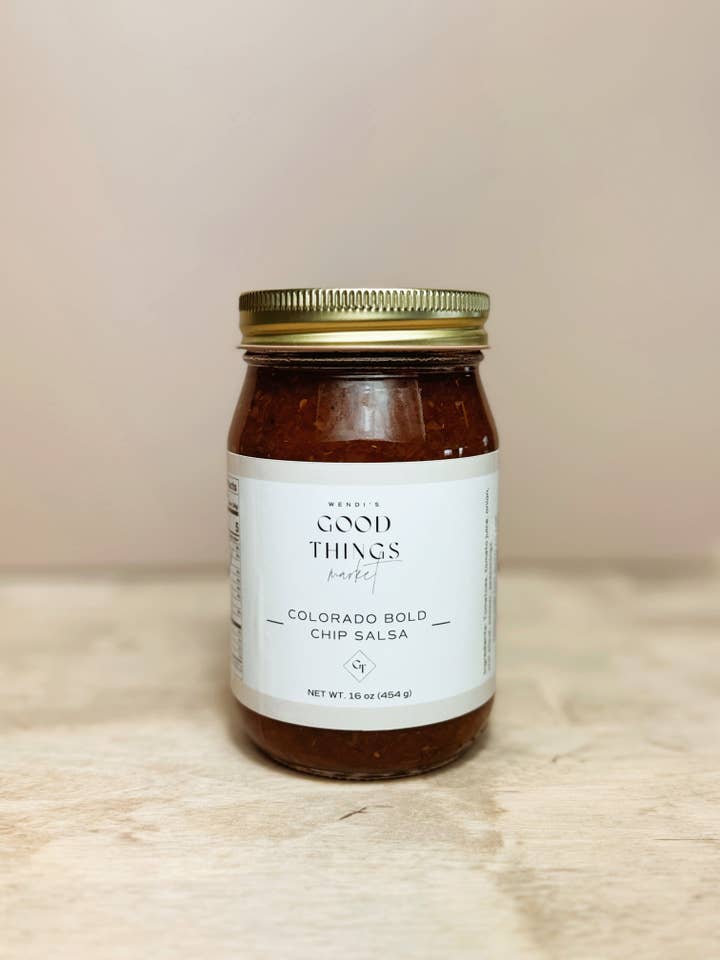 Salsa aux chips Bold du Colorado pour la vente par Wendi’s Good Things Market
