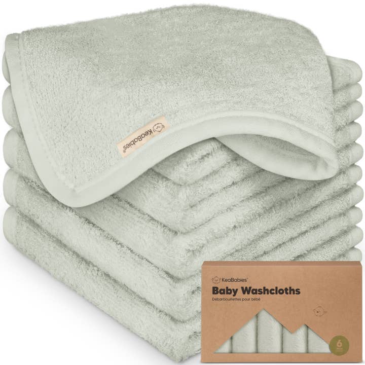 6-Pack Baby Wash Cloths for wholesale by KeaBabies