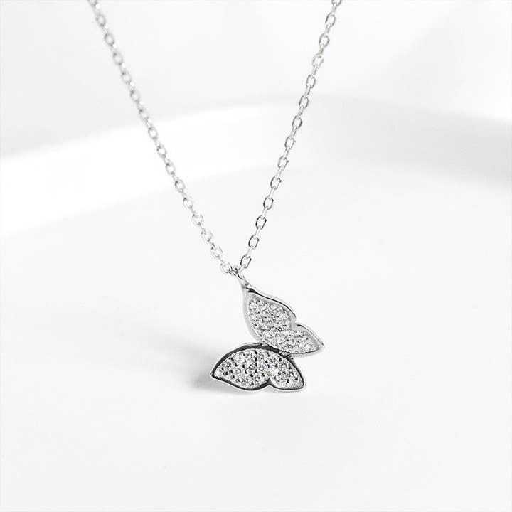 Collar mariposa plata 925 – BohemeForever para venta al por mayor de BOHEMEFOREVER