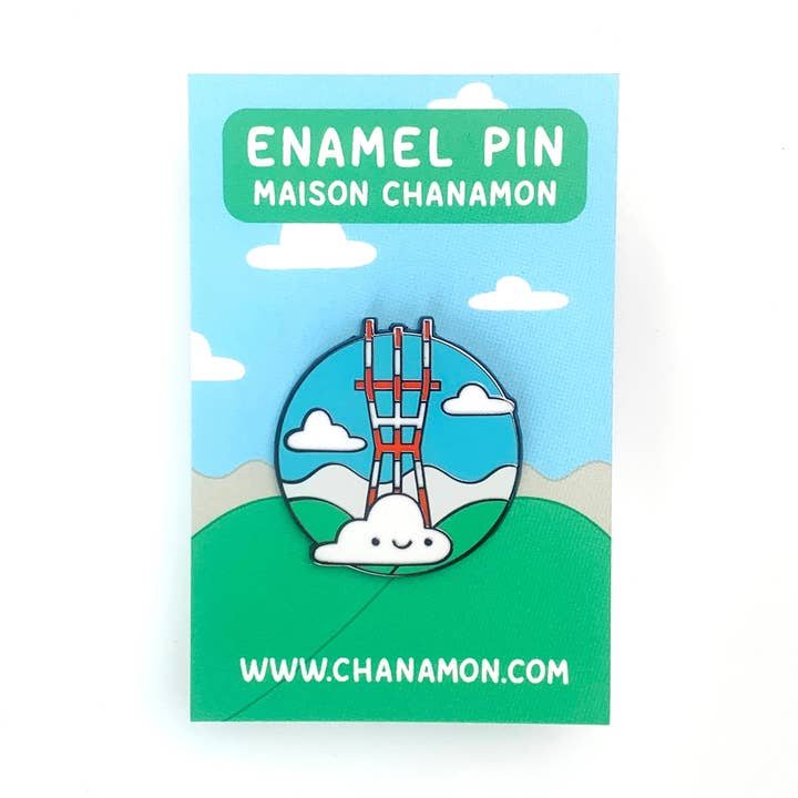 Sutro Tower Emaljpin för wholesale av Maison Chanamon