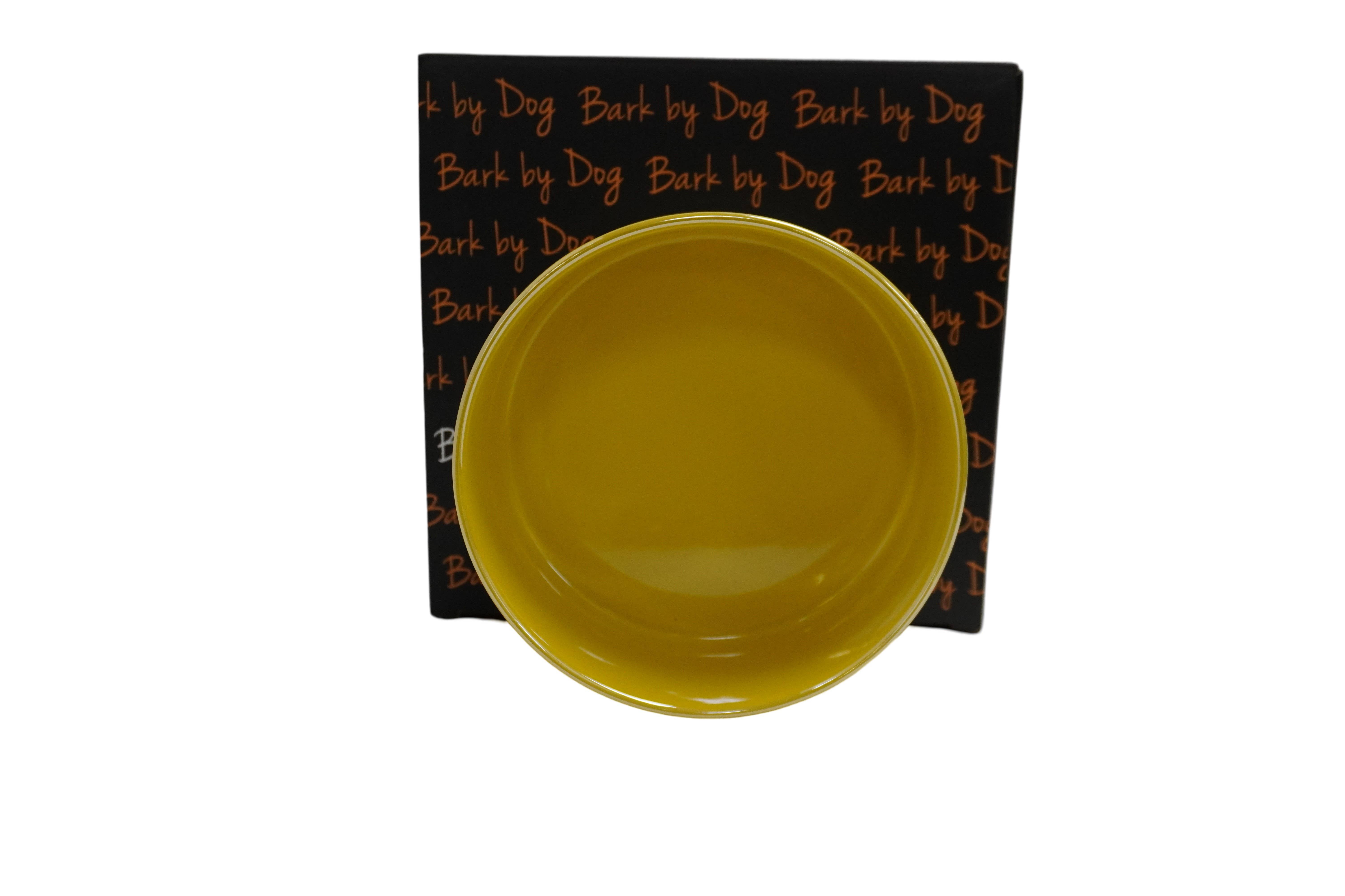 BARK by DOG - Wholesale Pet Bowl - Cat/Dog - 4 Pack- Luigi Luxe Yellow Dog Bowl4