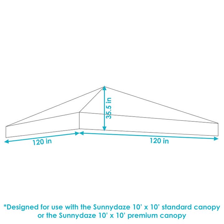 Sunnydaze Decor - Wholesale Tent - 10 x 10 ft Standard Oxford Fabric Pop-Up Canopy Shade - Gray
